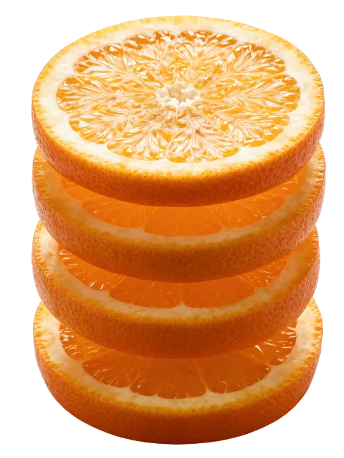 Stack of Fresh Orange Slices
