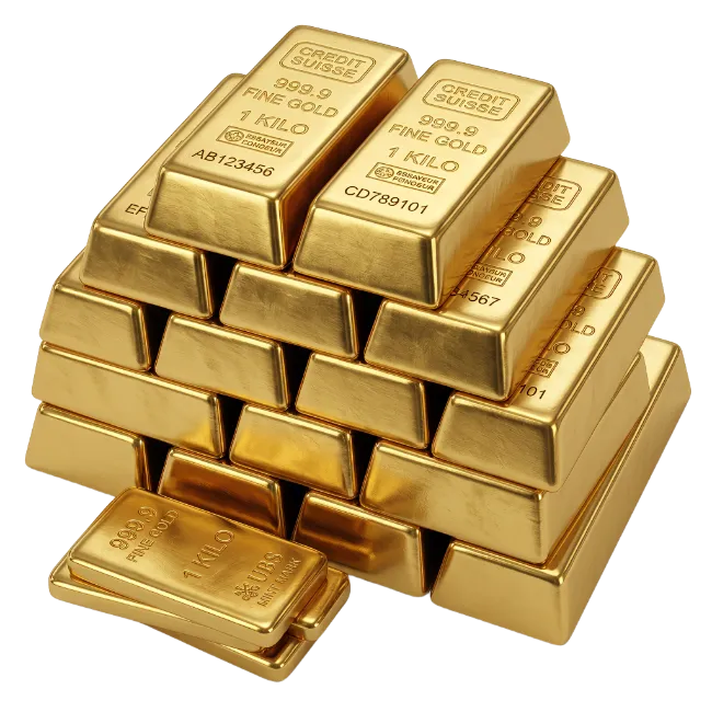 Stack of Gold Bullion Bars