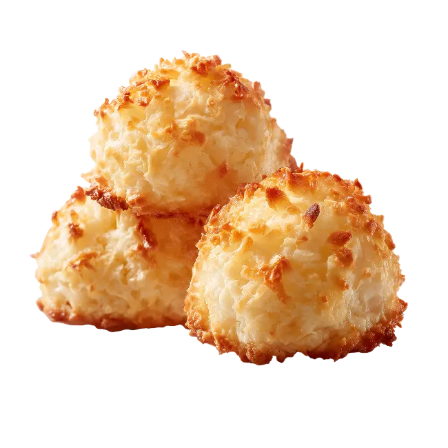 Stack of Golden Coconut Macaroons