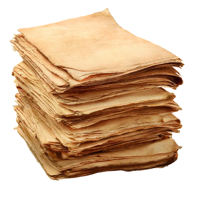 Stack of Old Vintage Paper Sheets