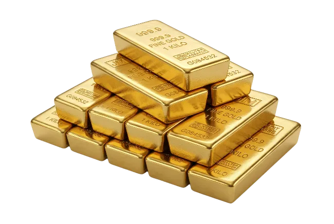 Stack of Shiny Gold Bars
