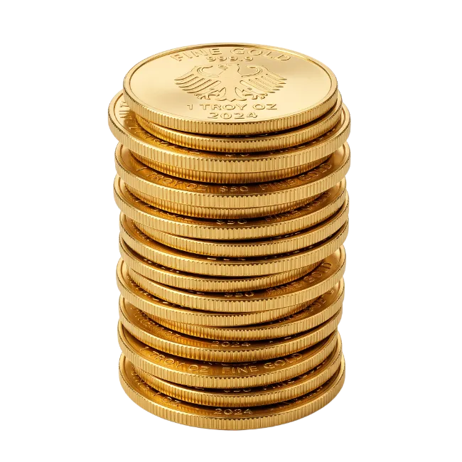 Stack of Shiny Gold Coins