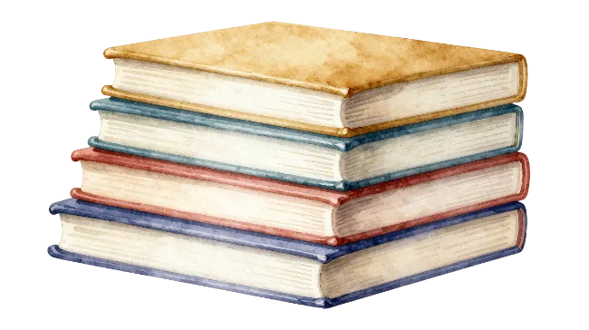 Stack of Watercolor Books