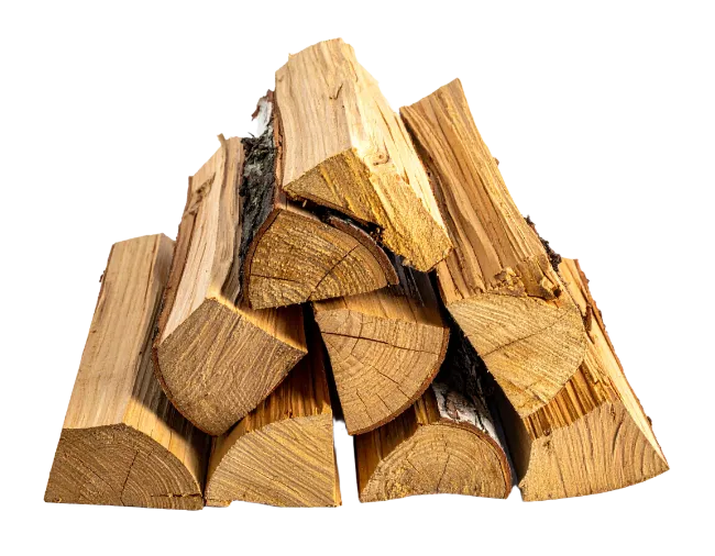 Stacked Firewood Logs