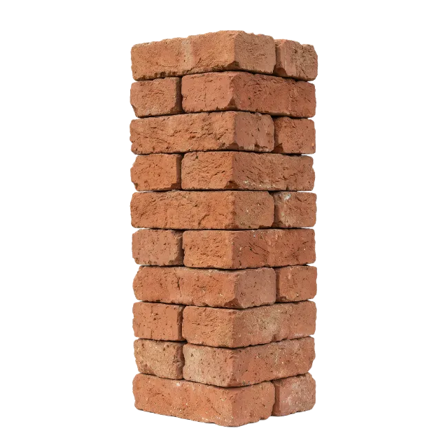 Stacked Red Brick Column