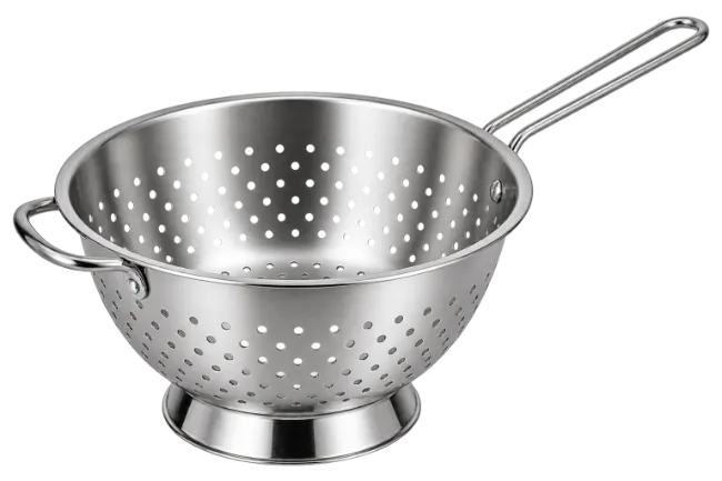 Stainless Steel Kitchen Colander with Handle