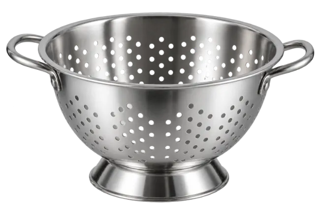 Stainless Steel Kitchen Colander with Handles