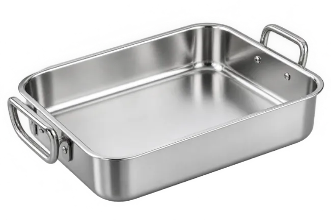 Stainless Steel Roasting Pan with Handles
