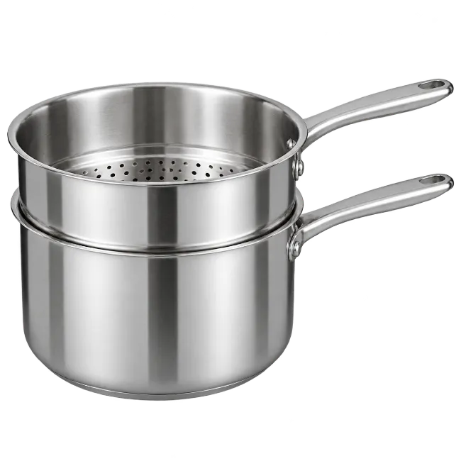 Stainless Steel Saucepan and Steamer Pot