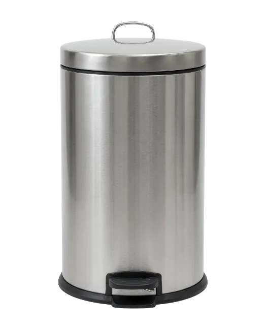 Stainless Steel Step Trash Can with Lid