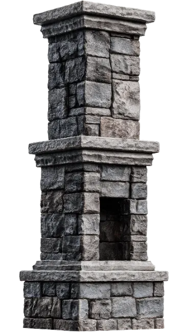 Stone Chimney Stack Architectural Element