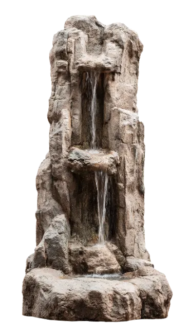 Stone Rock Water Fountain Cascade