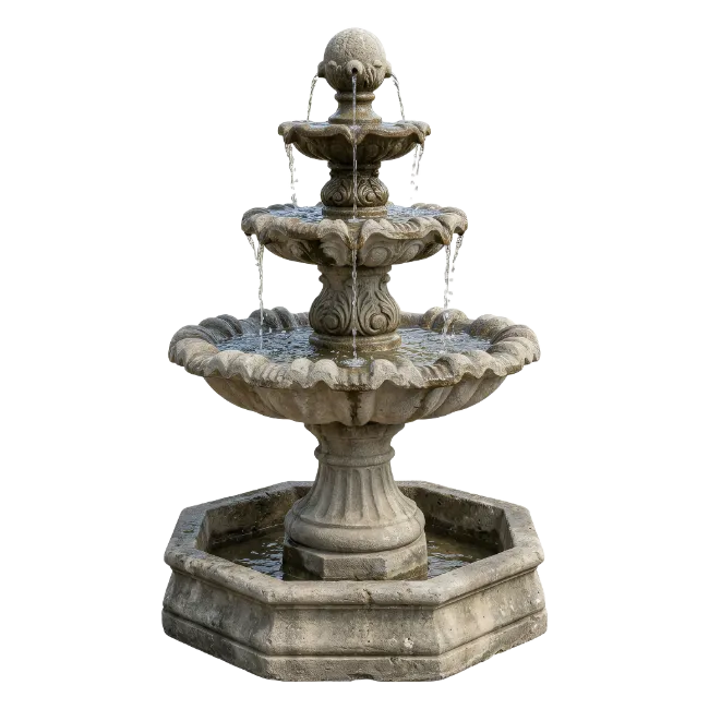 Stone Tiered Water Fountain
