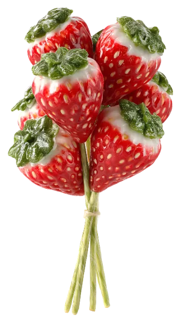 Strawberry Bouquet Decorated with White Chocolate