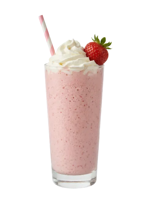 Strawberry Milkshake with Whipped Cream