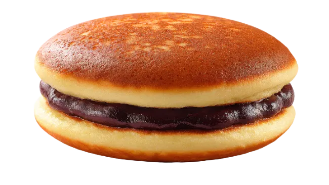 Sweet red bean pancake dessert