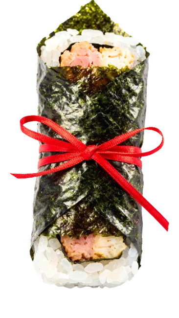 Temaki Sushi Wrap with Red Ribbon