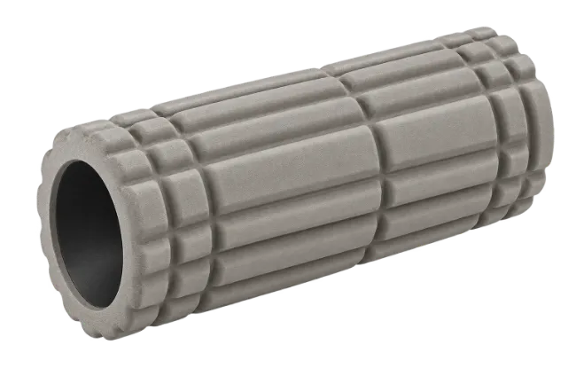 Textured Grey Foam Roller for Exercise and Massage