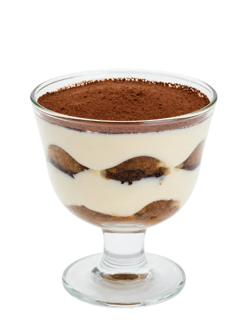 Tiramisu Dessert in Glass Cup