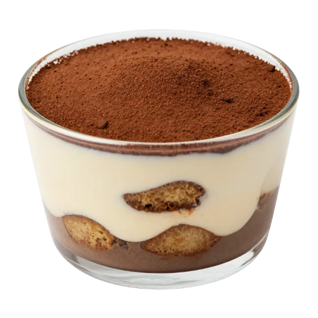 Tiramisu Dessert in Glass Cup
