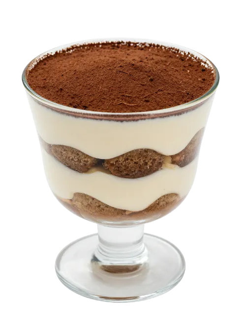 Tiramisu Dessert in Glass Cup