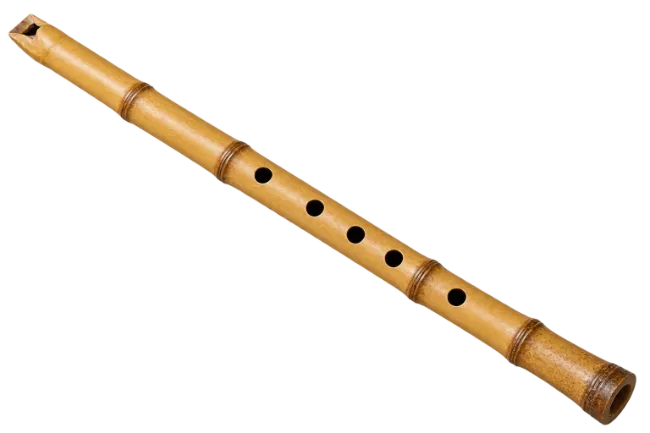Traditional Bamboo Flute Musical Instrument