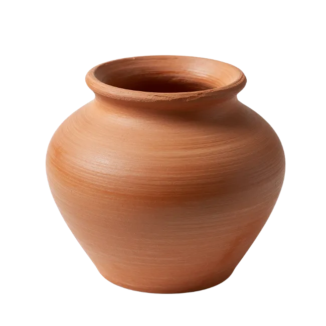 Traditional Clay Pot Isolated