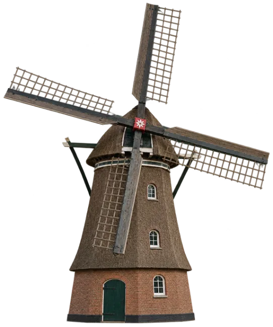 Traditional Dutch Windmill Architecture