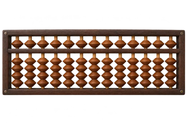 Traditional Wooden Abacus Calculator