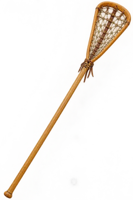 Traditional Wooden Lacrosse Stick