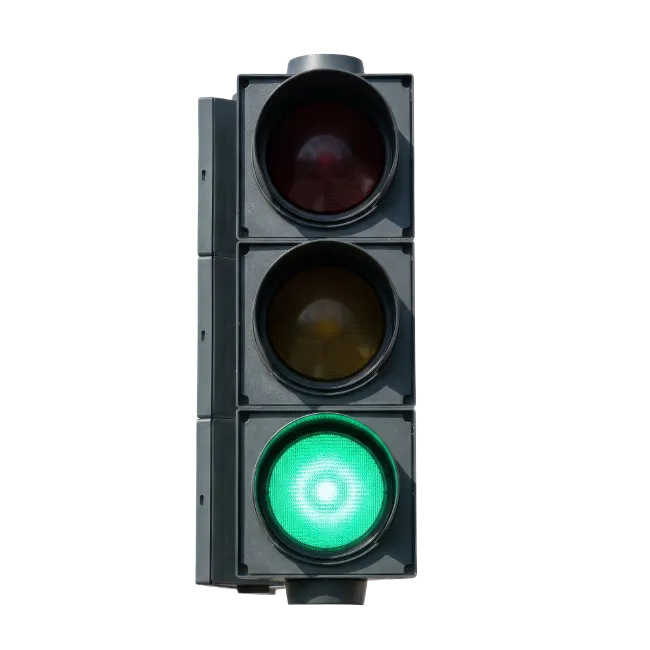 Traffic Light with Green Light Illuminated