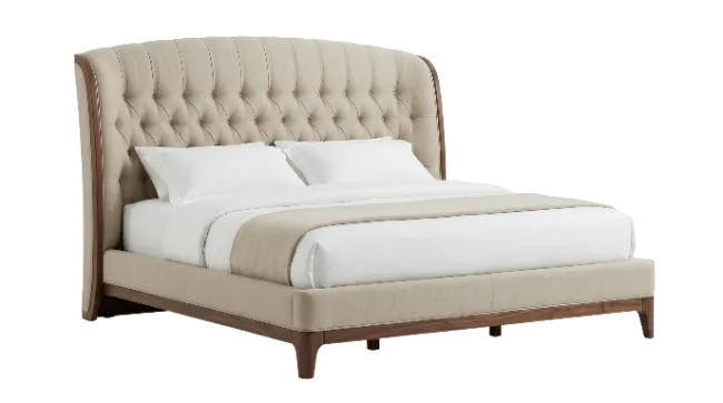 Tufted Upholstered King Size Bed