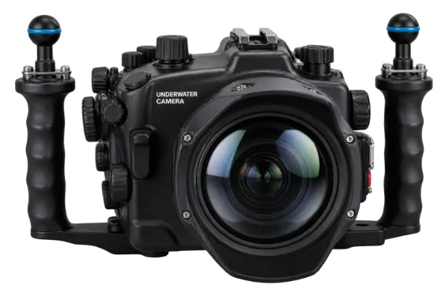 Underwater Camera Housing with Dual Handles