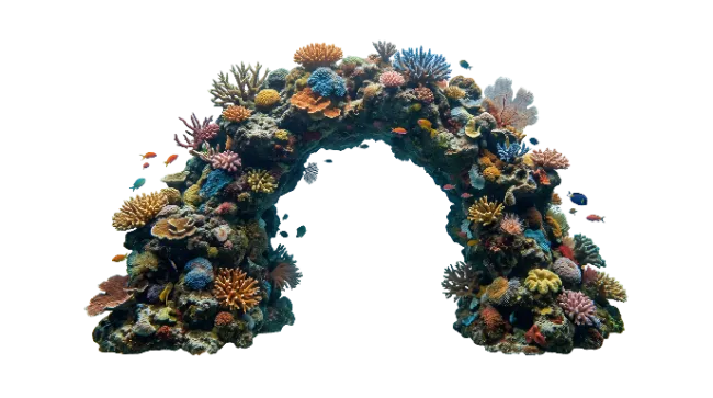 Underwater Coral Reef Arch