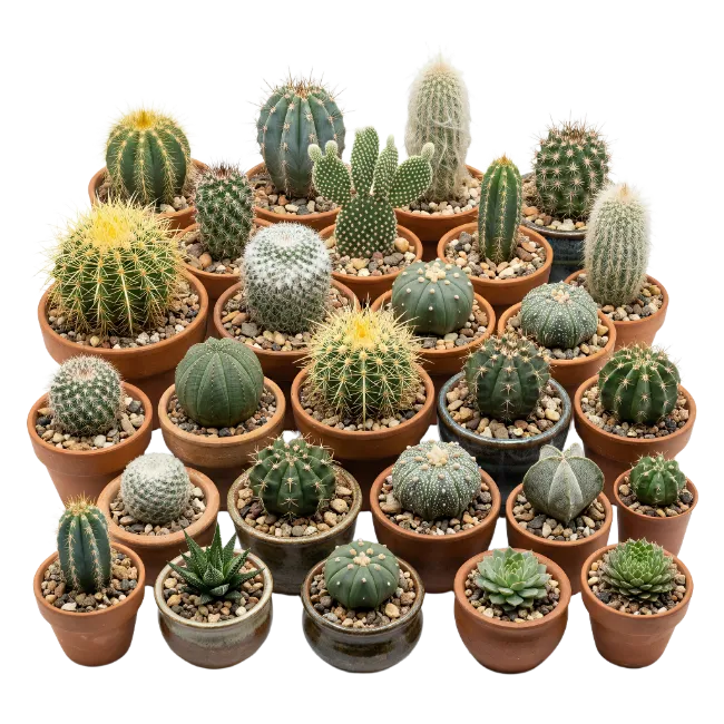 Various Cacti Collection in Pots