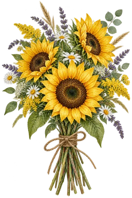 Vibrant Sunflower Bouquet Floral Arrangement