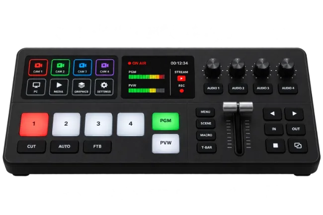 Video Switcher Control Panel for Live Streaming