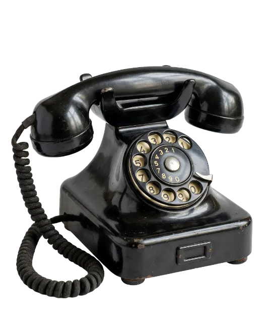 Vintage Black Rotary Telephone