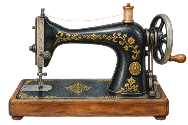 Vintage Black Sewing Machine