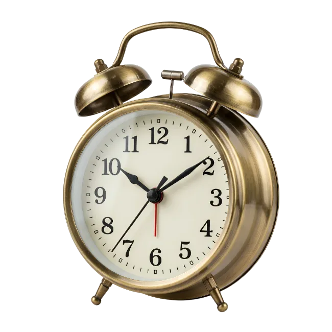 Vintage Brass Alarm Clock
