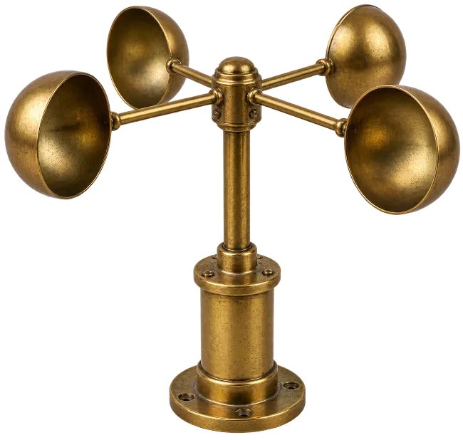 Vintage Brass Anemometer Weather Vane Sensor