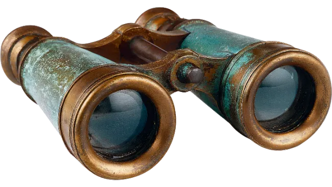Vintage Brass Binoculars