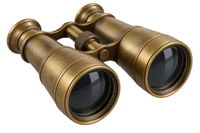 Vintage Brass Binoculars