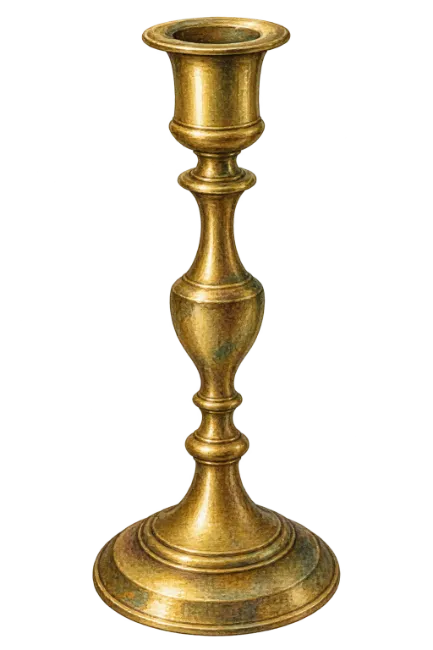 Vintage Brass Candlestick Holder