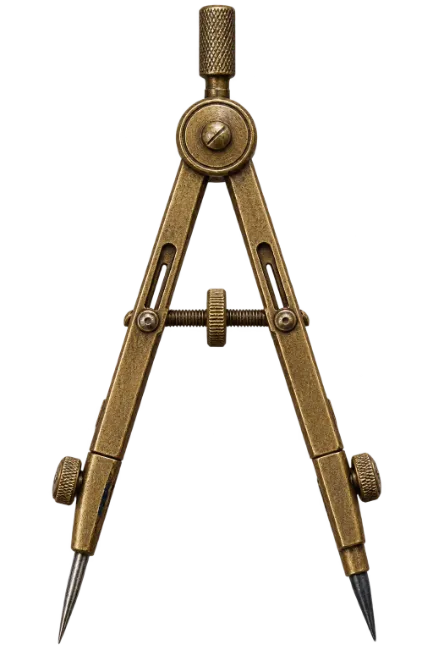 Vintage Brass Drafting Compass
