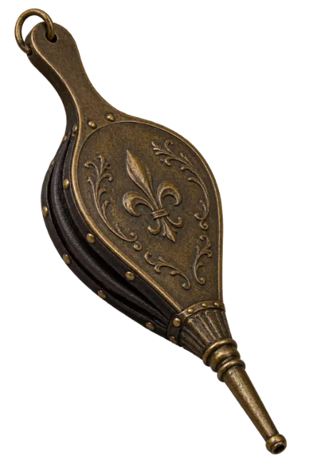 Vintage Brass Fireplace Bellows