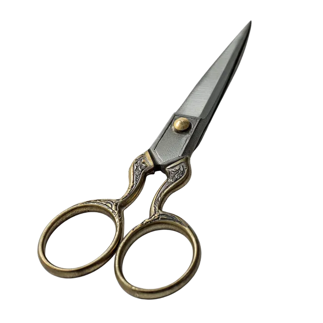 Vintage Brass Handle Craft Scissors