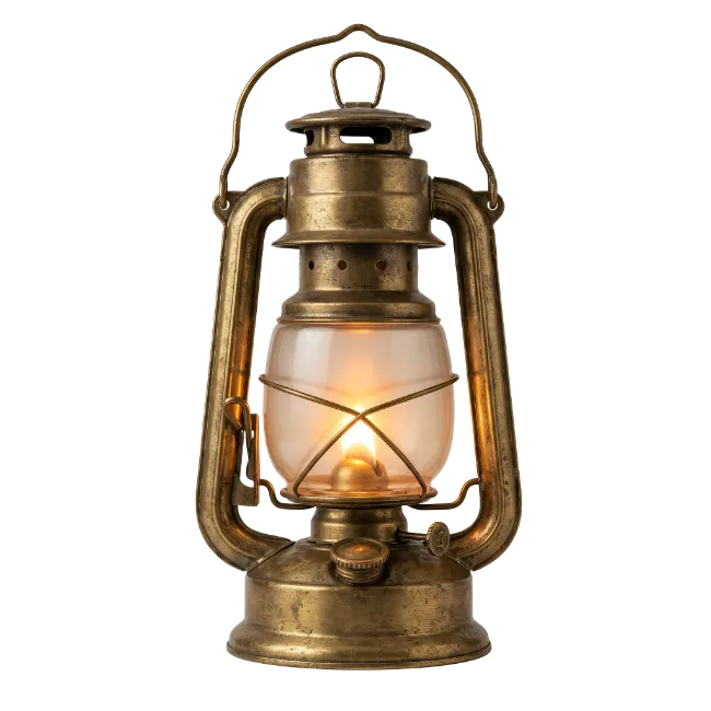 Vintage Brass Oil Lantern