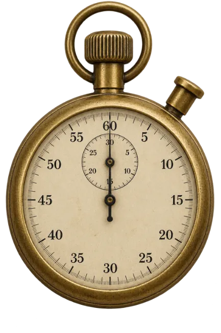 Vintage Brass Pocket Watch Stopwatch