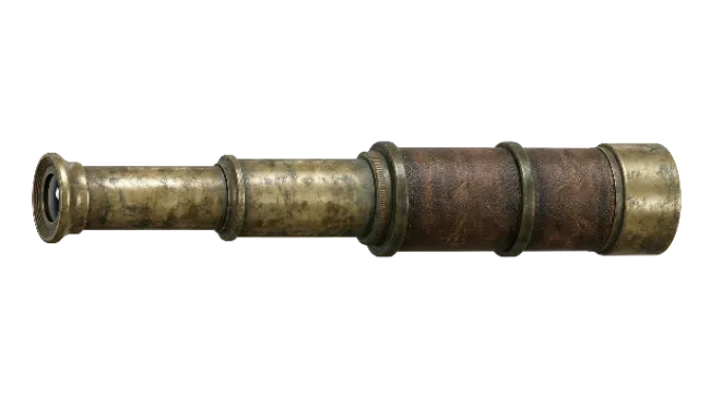 Vintage Brass Spyglass Telescope